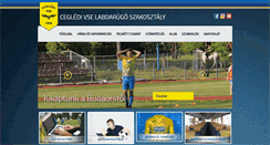 Desktop Screenshot of cegledfoci.hu